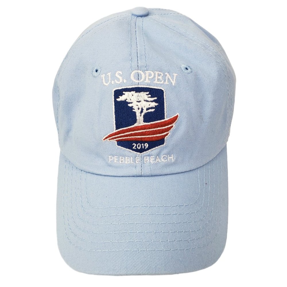 Pebble Beach US Open Golf Tournament USGA Golf‎ Cap Slouch Dad Hat Blue